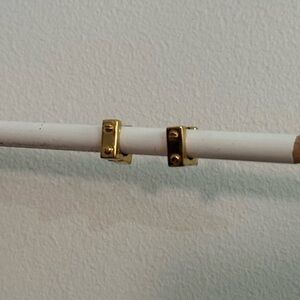 Miansai Square Gold Hoop Earrings